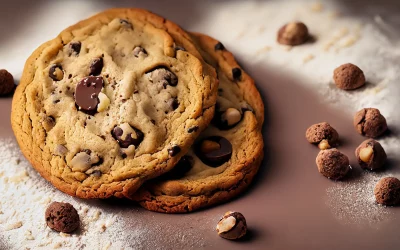 Cookies Chocolat/Noisette Sans Gluten et Vegan