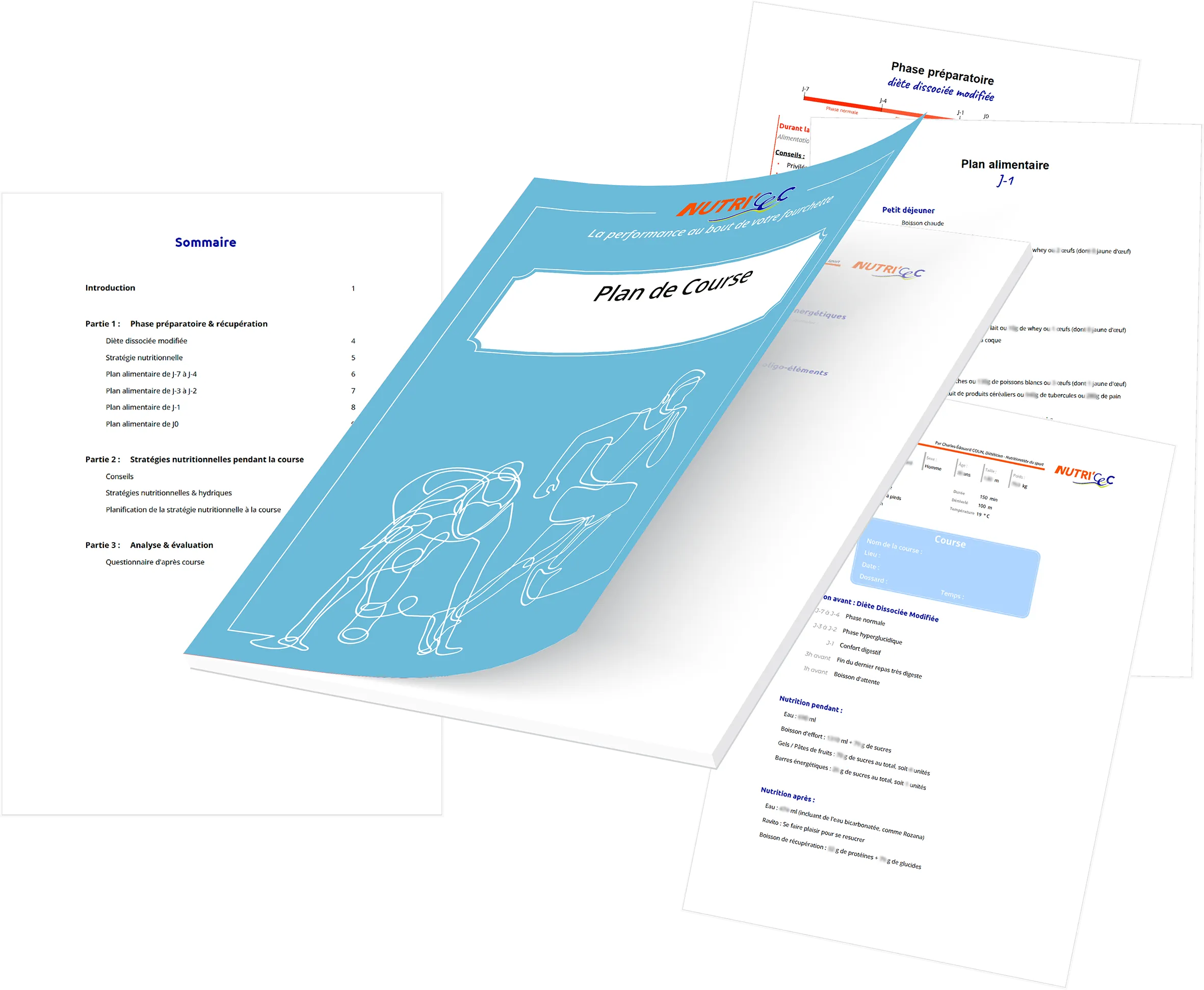 Plan nutritionnel & hydrique de course pour sportifs NutriCEC Plan nutritionnel & hydrique de course pour sportifs NutriCEC