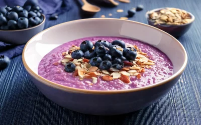 Porridge Frais à la Myrtille