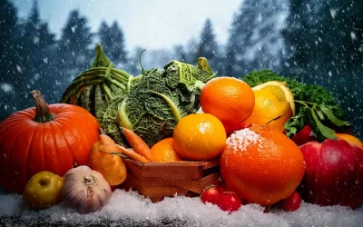 Aliments de saison en décembre : prix, poids et portions moyennes