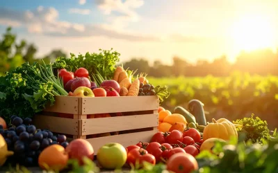 Aliments de saison en août : prix, poids et portions moyennes