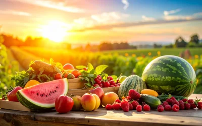 Aliments de saison en juillet : prix, poids et portions moyennes