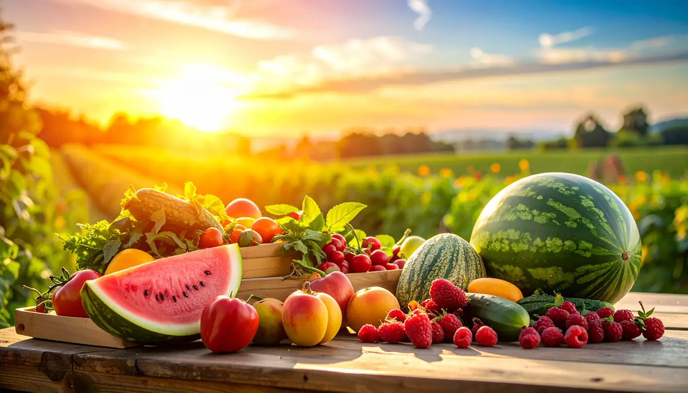 Aliments de saison en juillet - prix, poids et portions moyennes _NutriCEC